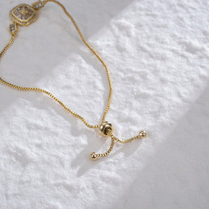 Gold Diamond Slider Bracelet