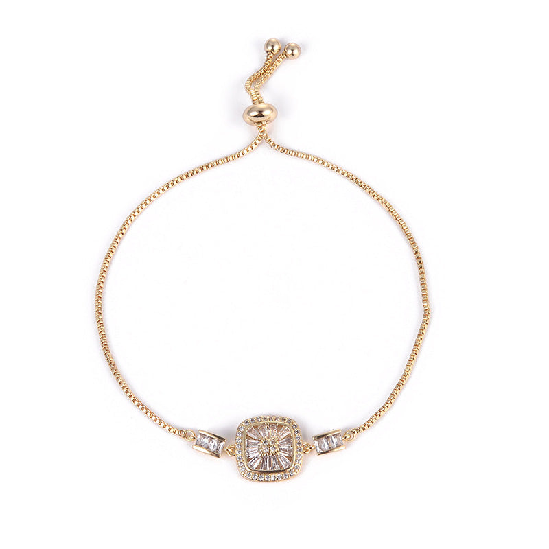 Gold Diamond Slider Bracelet