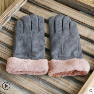 Velvet Plush Lined Gloves