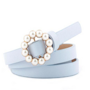 Leather Pearl Belt