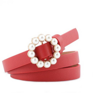 Leather Pearl Belt