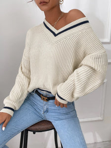 Oversized Preppy Sweater
