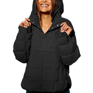 Insulated Quilted Pull Over Jacket