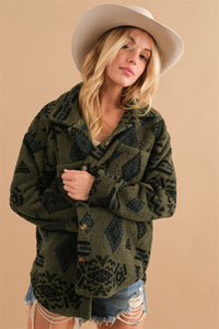 Tribal Plush Fleece Jacket