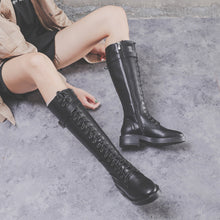 Load image into Gallery viewer, Lace Up Tall Boots