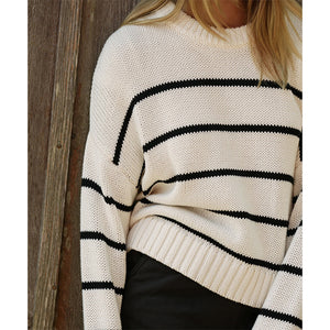 Striped Minimalist Pullover Sweater