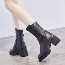 Load image into Gallery viewer, Thick Heel Martin Boots