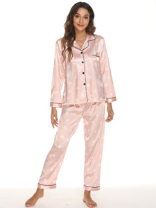 Two-Piece Satin Pajamas