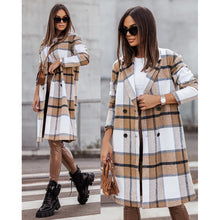 Load image into Gallery viewer, Mid-Length Plaid Jacket
